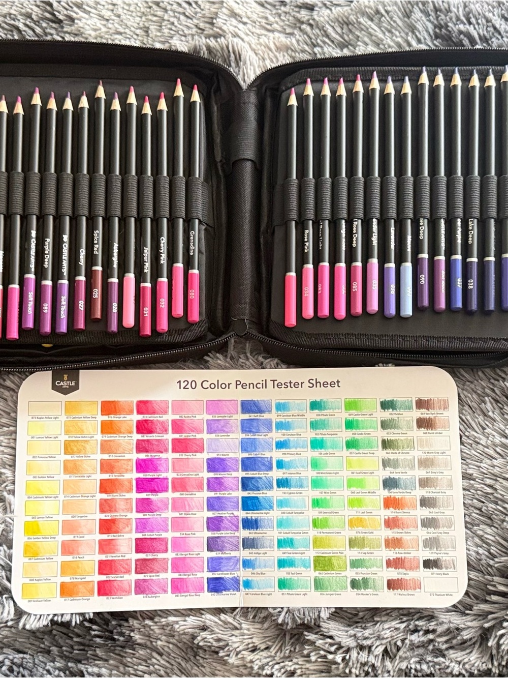 120-Color Pencil Set - Castle Arts